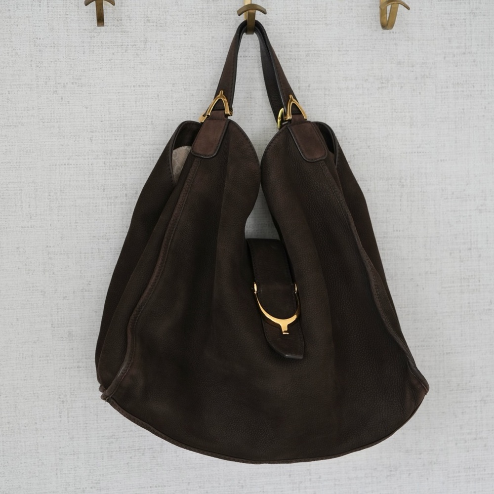 Gucci Suede Slouchy Hobo